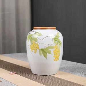 Vase de <span class=keywords><strong>cimetière</strong></span> blanc et jaune motif citron vase de fleurs végétales artificielles 3 pièces un ensemble - Product Image 4