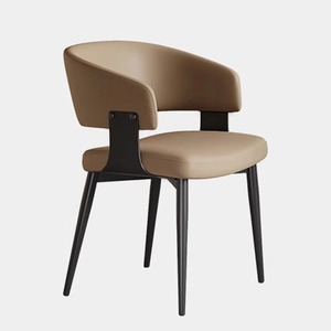 Silla de Comedor con Respaldo para Adultos, Silla de Cuero <span class=keywords><strong>Simple</strong></span> para <span class=keywords><strong>Restaurante</strong></span>, Silla de Negociación para Uso en Interiores de Villas y Restaurantes - Product Image 6
