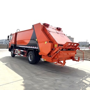 รถบรรทุกขยะ SINOTRUK HOWO 4X2 10-15CBM แบบยกท้าย รุ่นพรีเมียมช้อยส์ สำหรับการจัดการขยะเชิงพาณิชย์และการรีไซเคิล - Product Image 3