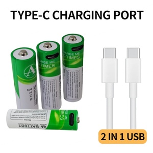 IILEER Portable Lithium Ion Rechargeable Batteries 1200 Cycles 1.5V 1400mAh 2600mWh with Type-c Port - Product Image 5