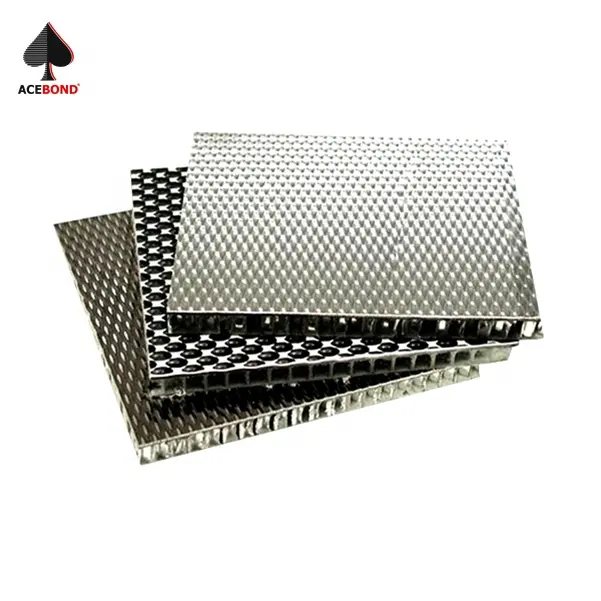 ACEBOND Anti slip aluminum sandwich panels honeycomb panel for wall cladding and floors