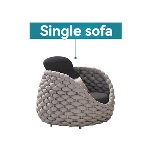 Sofy Durable Eco-Friendly Sillas al aire libre-Sofá tejido elegante para el hogar Decoració<span class=keywords><strong>n</strong></span> del jardí<span class=keywords><strong>n</strong></span> sofá - Product Image 5