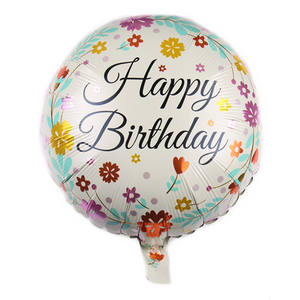 Compre Globos Redondos de Aluminio HLC de 18 Pulgadas para Cumpleaños, Globos de Helio para Decoración de Fiestas de Cumpleaños Feliz Día - Product Image 5