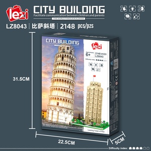 Recién Llegado: <span class=keywords><strong>Torre</strong></span> Inclinada de Pisa, Italia, Mini Bloques de Construcción Culturales, Juguete de Bloques de Construcción para Adultos y Niños, Regalo de Navidad - Product Image 6