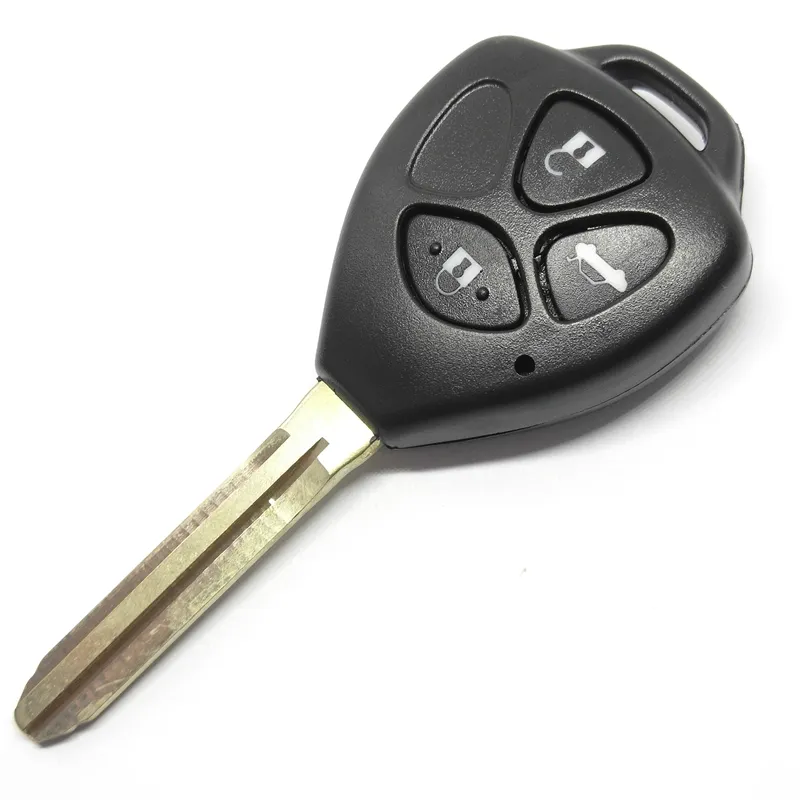 Хорошая цена, 3 кнопки C-amry, корпус дистанционного ключа toy43 с логотипом с наклейкой для T-oyota, чехол для ключа автомобиля