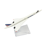 Nouveauté, modèle d'avion en alliage 16cm, avion avec logo personnalisé, modèle d'avion Concorde français moulé sous pression