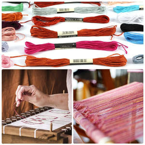 200 mélange de couleurs point de croix couture Crochet fils fil <span class=keywords><strong>à</strong></span> broder <span class=keywords><strong>coton</strong></span> Kit couture Crochet coloré pour ancre similaire <span class=keywords><strong>DMC</strong></span> - Product Image 5