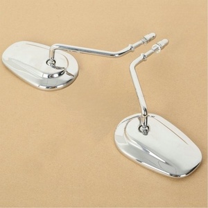 Rétroviseur adapté à Harley Street Bob XG500 XG750 Noir Chrome Rétroviseurs de moto 2014-2017 - Product Image 4