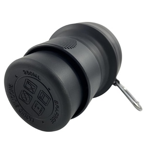 Tasse à café de voyage pliable en silicone sans BPA, 350 ml, réutilisable, avec couvercle, idéale pour le camping - Product Image 5