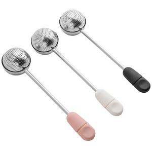 Infuseur boule à thé en acier inoxydable 304 réutilisable à long manche pour tasse et théière - Product Image 2