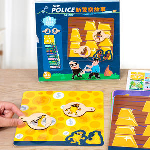 Jouet éducatif histoire de <span class=keywords><strong>police</strong></span> jeux Montessori enfant en bas âge drôle Cognize pensée logique correspondant Puzzle jouets pour enfants garçons filles - Product Image 2