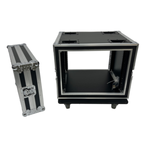 Caja de Transporte Resistente OEM 8U con Amortiguación para Amplificador, con 4 Ruedas y Ranuras, Puerta Frontal/Trasera Modular - Product Image 2