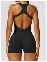 Nouveau design de barboteuses d'entraînement sans couture avec logo personnalisé pour femmes vêtements de danse combinaison moulante de yoga une pièce pour femmes
