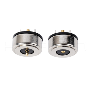 Латунный пружинный контактный 2 pogo pin магнитный разъем для зарядки печатной платы - Product Image 1