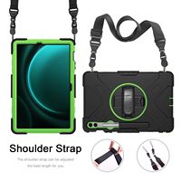 Vente en gros de coques de tablette personnalisées antichoc avec support rotatif à 360 degrés et sangle d'épaule pour Samsung Tab S10 Plus 12,4 pouces SM-X820