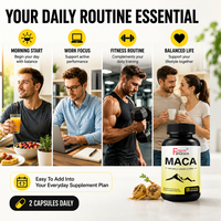 Capsules de racine de maca Shecome de haute qualité 2100 mg Améliore l'endurance Capsules de vitalité masculine pour adultes Pilules d'agrandissement du pénis à base de maca