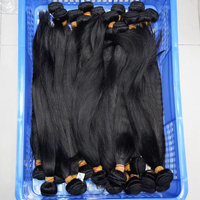 15A Mèches de cheveux humains 100% naturels, ondulation Water Wave, cheveux bruts non traités, pour tissage rapide, effet Wet and Wave, noir naturel pour femmes