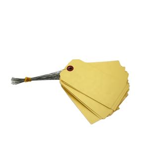 Expédition en gros étiquette de bagage Logo personnalisé <span class=keywords><strong>fil</strong></span> de fer étiquette volante en papier de Manille <span class=keywords><strong>pour</strong></span> vêtements - Product Image 6