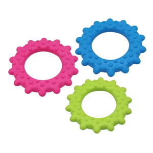 Jouets à mâcher pour chiens en caoutchouc TPR, design tendance, résistants aux morsures, en forme de cercle, interactifs, pour nettoyer les dents, entraînement pour animaux de compagnie, vente en gros - Product Image 5