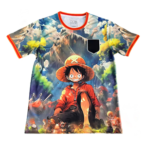 Camiseta de punto con estampado 3D de anime para hombre, 100% poliéster, transpirable, con estampado completo de dibujos animados, diseño de anime <span class=keywords><strong>japonés</strong></span> - Product Image 3