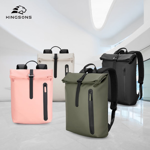 Kingsons <b>Roll</b> Top <b>Backpack</b> 20-35L Water Resistant Laptop Bag Unisex Outdoor Travel Daily Commute <b>Backpack</b> - Product Image 1