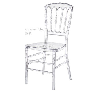Silla Tiffany de Cristal Transparente en Oferta, Silla de Acrílico Transparente Phoenix para Bodas y Eventos al Aire Libre, para Fiestas y Banquetes - Product Image 5