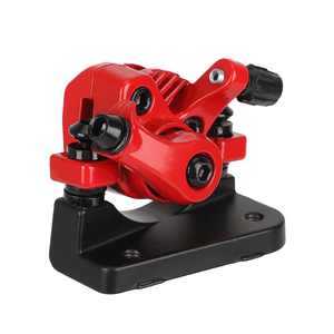 Pinza de Freno de Disco Mecánica de Aluminio Roja para Patinete Eléctrico Kugoo M4, Accesorios de Freno de Disco Hidráulico Universal Delantero y Trasero - Product Image 5