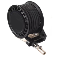 4x4 Road Vehicle Tool Desert Self-Retractable Aluminum Alloy Inflation Hose 7m 175psi Air Pump Compact Hose Reel Tire Repair