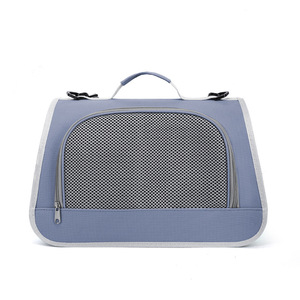 फोल्डेबल टिकाऊ एयरलाइन ने पालतू जानवरों के लिए यात्रा वाहक ऑक्सबर्ड सामग्री जिपर बंद करने वाले कुत्ते छोटे जानवरों के लिए क्लासिक शैली - Product Image 6