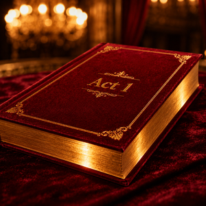 Carnet de notes de luxe personnalisé LABON en velours avec estampage à chaud doré – Accessoire de cinéma et de théâtre, papeterie, cadeau - Product Image 2