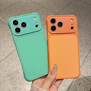 เคสโทรศัพท์แบบมินิมอลสัมผัสนุ่ม สำหรับ iPhone 17 16 15 14 13 Pro Max สีพื้น พร้อม Airbag - Product Image 3