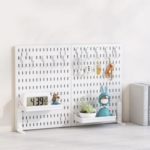 أرفف جدارية من نوع PP بلاستيكية قابلة للطي من فئة واحدة ، أرفف جدارية بدون ثقب بدون تركيب ، حمام مطبخ الطعام - Product Image 1