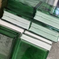 Vente directe usine – Bloc de verre coloré 190x190x80mm, ne décolore pas, brique de verre transparente pour décoration extérieure, verre creux