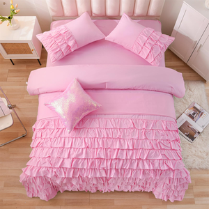Luxury Printed Customizable Cotton Comforter Set <b>King</b> <b>Size</b> Bed <b>Sheet</b> 4-Piece Wholesale - Product Image 3