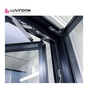 Biệt thự ven biển nhôm cửa sổ cửa sổ tác động bão chống ăn mòn hồ sơ mỏng đẩy ra cửa sổ kính cho ngôi nhà - Product Image 5