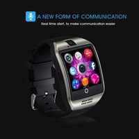 Facebook Whatsapp Twitter Senkronizasyonu, SMS Desteği, SIM TF Kartı ile IOS Android Uyumlu En İyi Q18 BT Kamera Akıllı Saat (Montres Intelligentes)