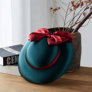 <span class=keywords><strong>Chapeau</strong></span> Fedora à large bord pour <span class=keywords><strong>femme</strong></span>, en satin vintage, élégant, avec grand nœud, calotte profonde, accessoires pour cheveux pour <span class=keywords><strong>mariage</strong></span> et église, vente en gros - Product Image 3