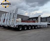 Semi-remorque à plateau bas robuste à 3 essieux, 40 tonnes, 60 tonnes, pour le transport de marchandises lourdes