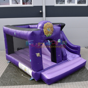 Tobogán inflable con forma de OVNI para niños, castillo inflable para fiestas al aire libre, brincolín de calidad comercial. - Product Image 3