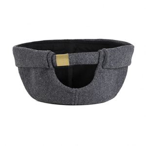 Fabricantes de sombreros de punto personalizados profesionales Mezcla de acrílico de lana merino sin picazón Rib Adulto Invierno Hombres Cuff Beanie Ski Cap - Product Image 3