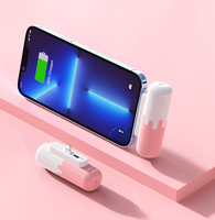 Batterie externe à capsules 5000mAh, USB-C petite batterie externe, batterie à chargement rapide compatible avec les smartphones iPhone 16 et Android