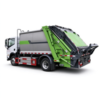 Camion compacteur de déchets à chargement arrière Dongfeng EV 8 m³ zéro émission, camion électrique pour l'élimination des déchets urbains et l'assainissement