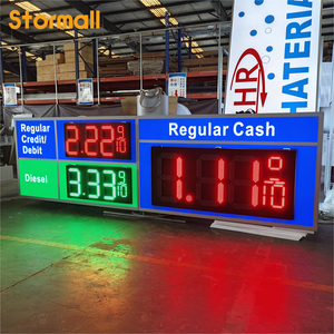 Letrero Luminoso LED Rectangular para Exteriores con Marco de Aleación de Aluminio, IP65 Impermeable, <span class=keywords><strong>Control</strong></span> Remoto, para Gasolinera, Letrero Decorativo - Product Image 1
