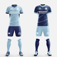 Équipement de club de football personnalisé, ensemble complet de tenue de football tendance, 100% polyester, sublimation, respirant, uniformes à séchage rapide