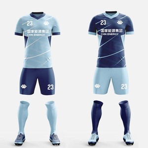 Equipación de Fútbol Personalizada para Clubes, Conjunto Completo de Uniforme de Fútbol, 100% Poliéster Sublimado, Transpirable y de Secado Rápido - Product Image 1