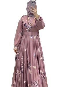 Abito Lungo Floreale con Volant e Cintura, Maniche Lunghe, Stile Casual da Donna, Nuova Collezione Autunno 2026 - Product Image 2