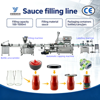 Machine automatique de remplissage, de bouchage et d'étiquetage pour sauce chili, mayonnaise, confiture piquante, miel, pâte de tomate, confiture de fruits - Ligne de production de remplissage
