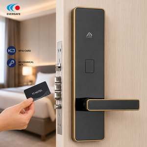 Cerradura Inteligente para Hotel EVERSAFE, Venta Directa de Fábrica, con Triple Protección, Tarjeta RFID y Llave de Emergencia, con Sistema Opera/<span class=keywords><strong>Protel</strong></span> Gratuito - Product Image 1