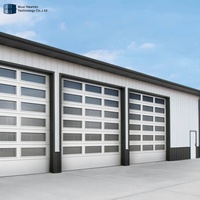 Portes de garage coulissantes en aluminium et verre de sécurité noir de qualité supérieure pour villa moderne