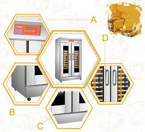 Armadio Lievitatore Commerciale ad Alta Capacità per Panetteria, Grande Volume con Sensore di Umidità e Timer per Produzione di <span class=keywords><strong>Massa</strong></span> - Product Image 2
